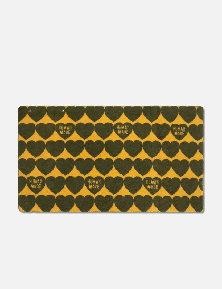 Heart Fleece Blanket by HUMAN MADE