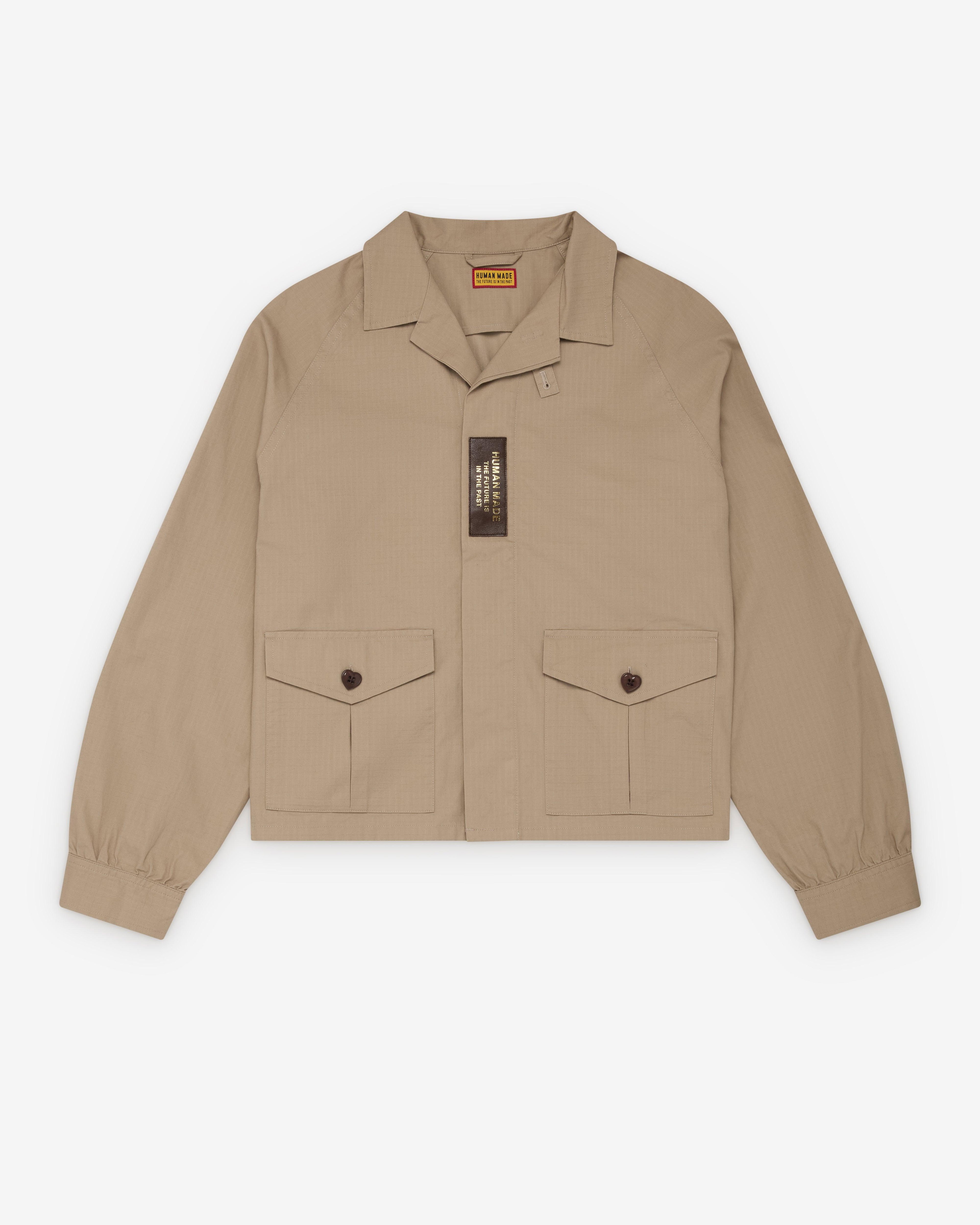 Human Made - Men's Cotton Flight Jacket - (Beige) by HUMAN MADE