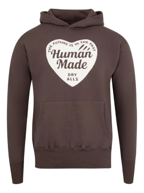 Tsuriami heart-logo hoodie by HUMAN MADE