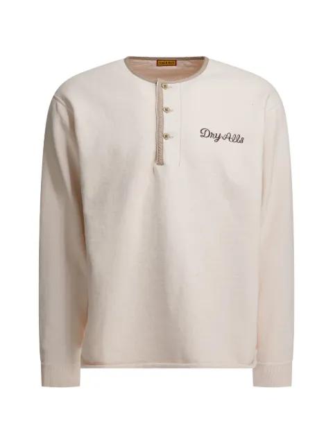 buttons logo sweatshirt by HUMAN MADE