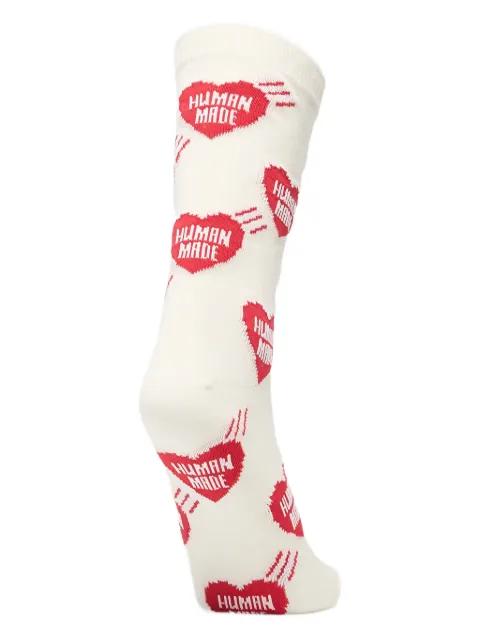 heart socks 1-pack by HUMAN MADE