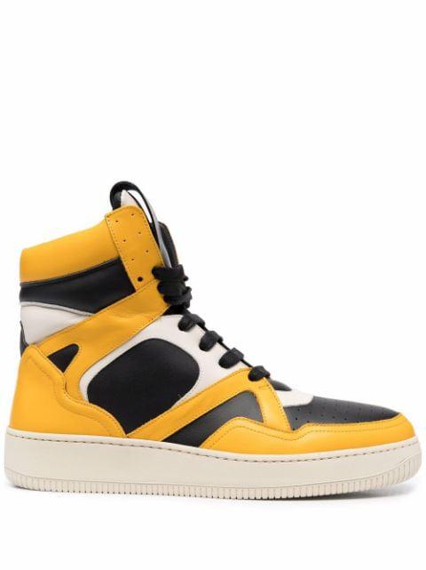 colour-block panelled sneakers by HUMAN RECREATIONAL SERVICES