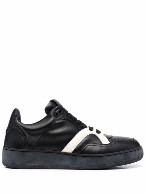two-tone leather sneakers by HUMAN RECREATIONAL SERVICES