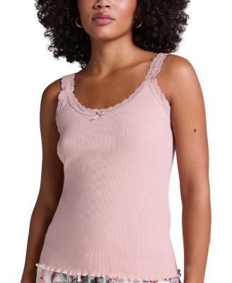 Rib Lace Cami by HUNKEM&OUML;LLER