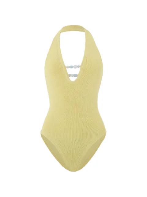 Adriana beaded swimsuit by HUNZA G