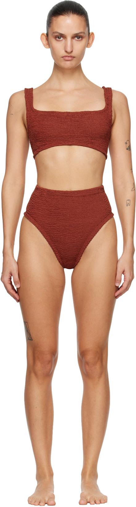 Burgundy Patricia Bikini by HUNZA G