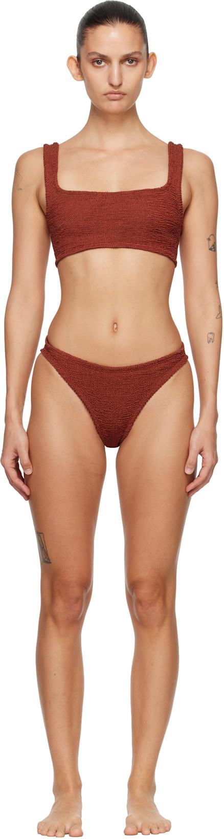 Burgundy Xandra Bikini by HUNZA G