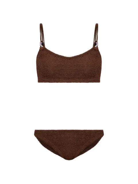 Cassie beaded bikini by HUNZA G