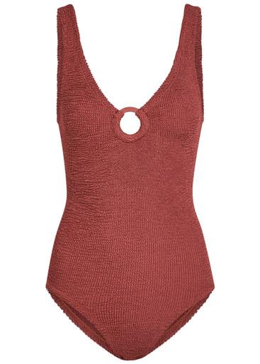 Celine crinkle swimsuit by HUNZA G