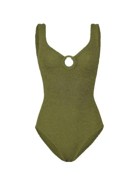 Celine hoop-detail swimsuit by HUNZA G