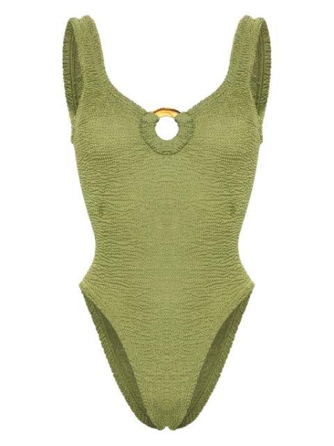 Celine seersucker swimsuit by HUNZA G