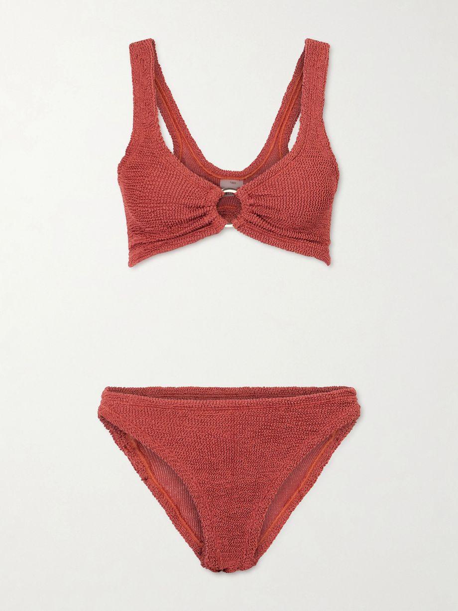 Embellished Original Crinkle™ bikini by HUNZA G