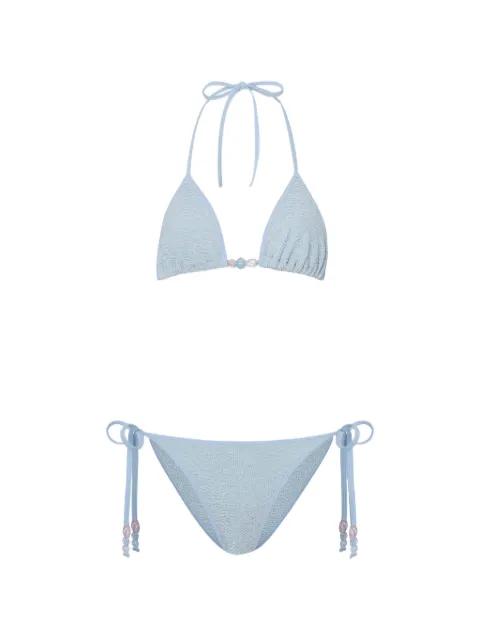 Gina beaded bikini by HUNZA G