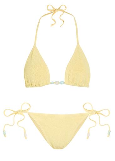 Gina beaded detail bikini by HUNZA G