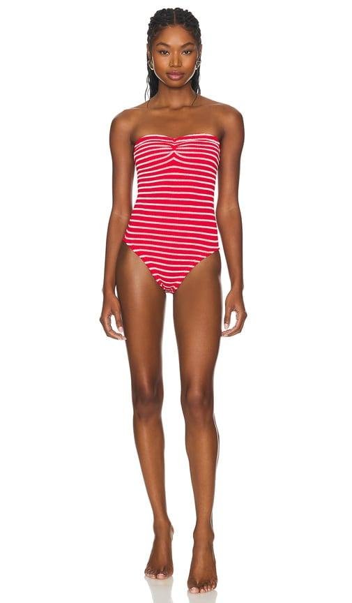 Hunza G Brooke One Piece in Red by HUNZA G