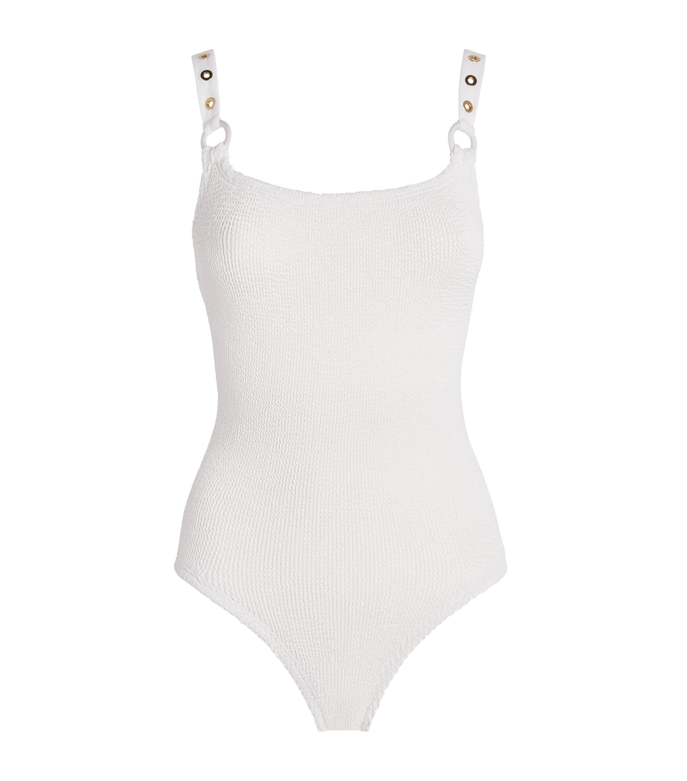 Hunza G Eyelet Melody Swimsuit by HUNZA G
