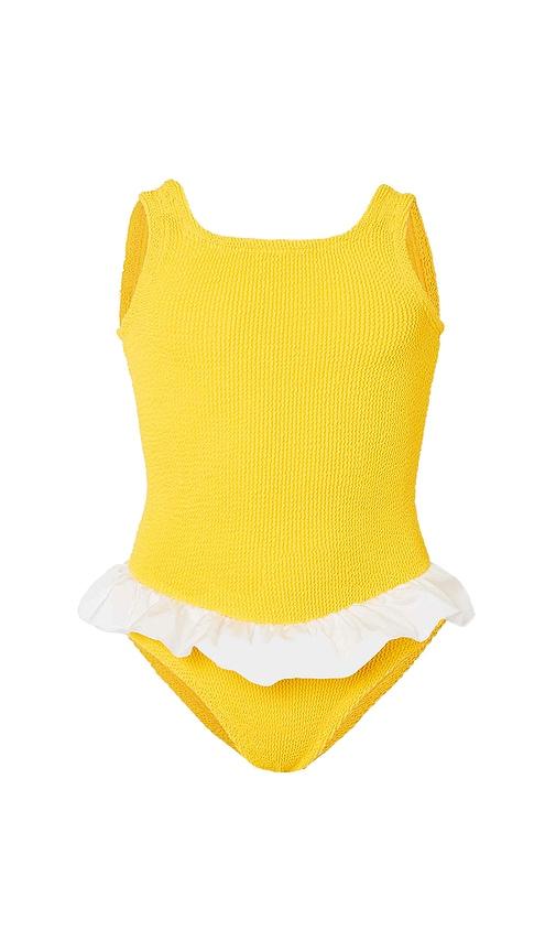 Hunza G Kids Denise One Piece in Yellow by HUNZA G