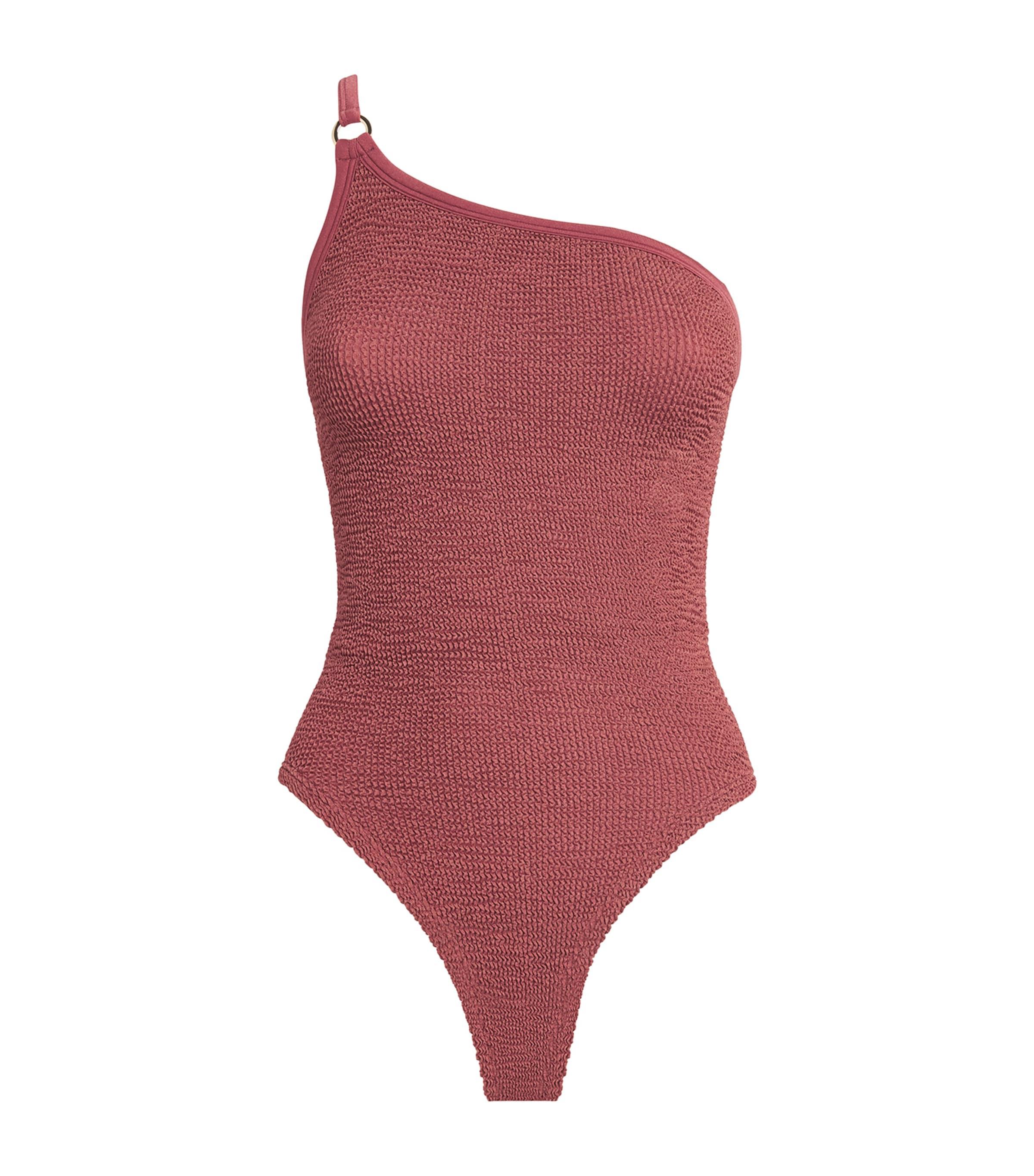 Hunza G One-Shoulder Clara Swimsuit by HUNZA G