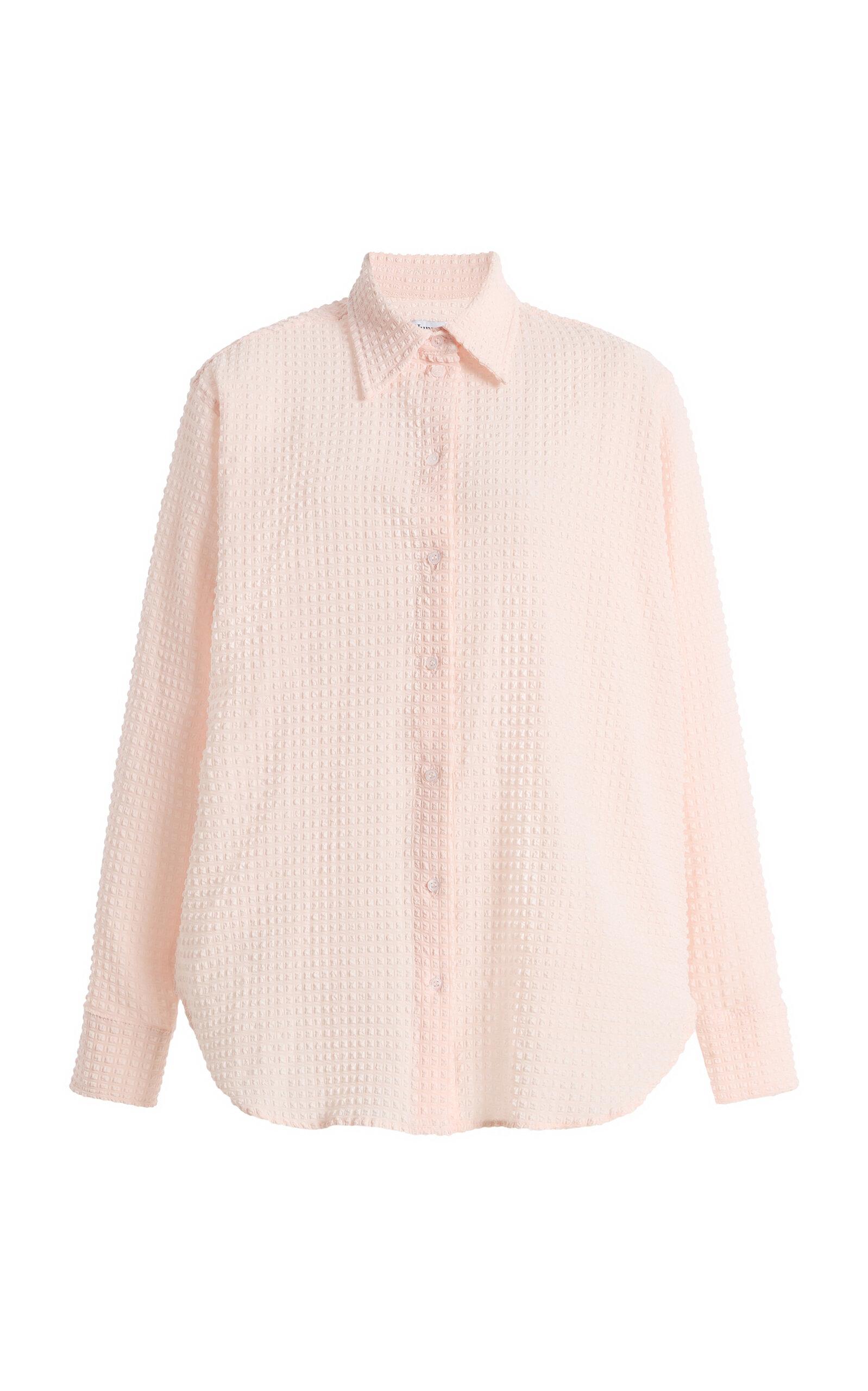 Hunza G Oversized Seersucker Shirt - Moda Operandi by HUNZA G
