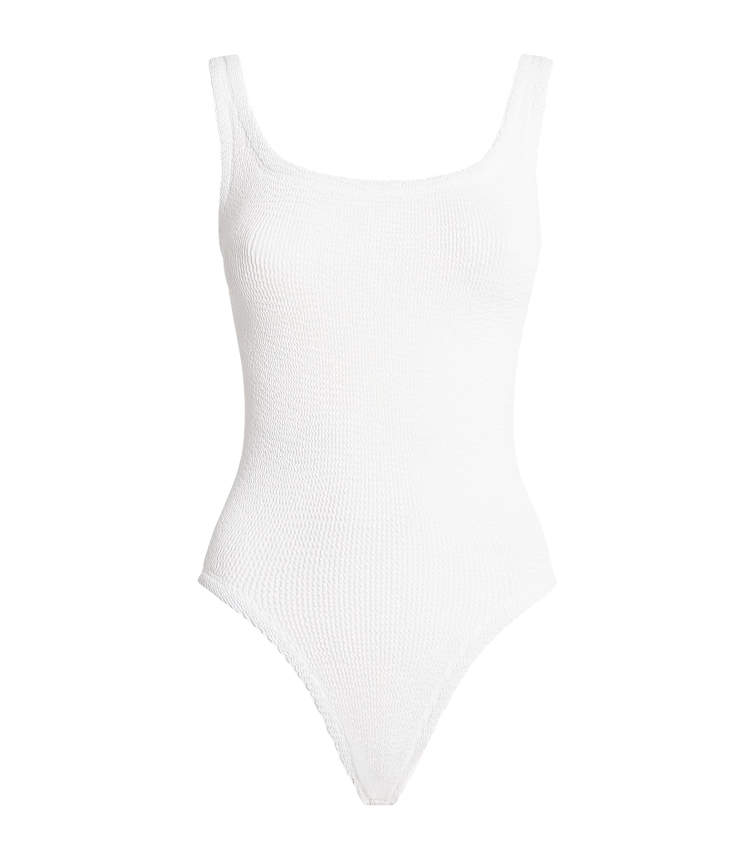Hunza G Square-Neck Swimsuit by HUNZA G