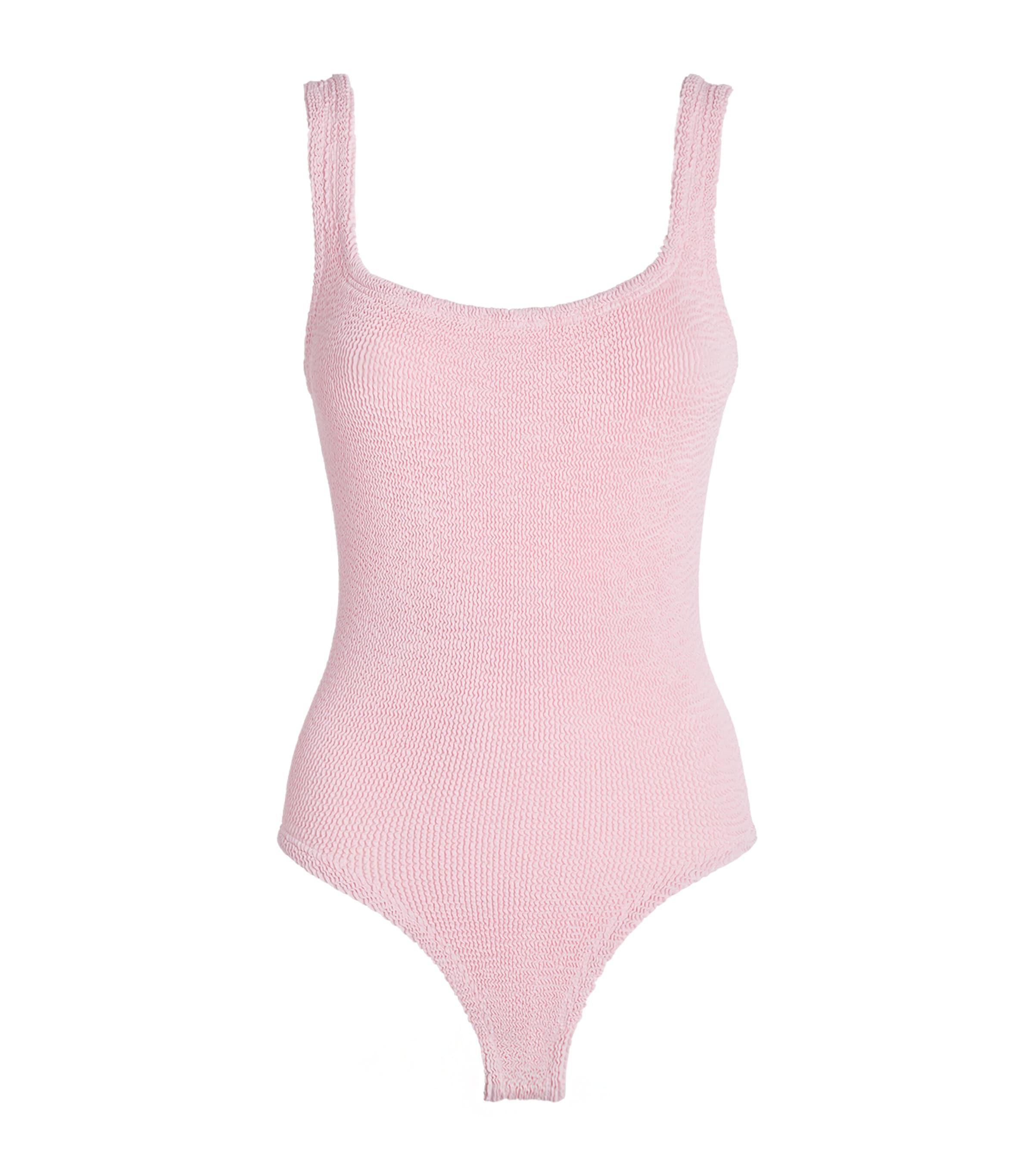 Hunza G Square-Neck Swimsuit by HUNZA G