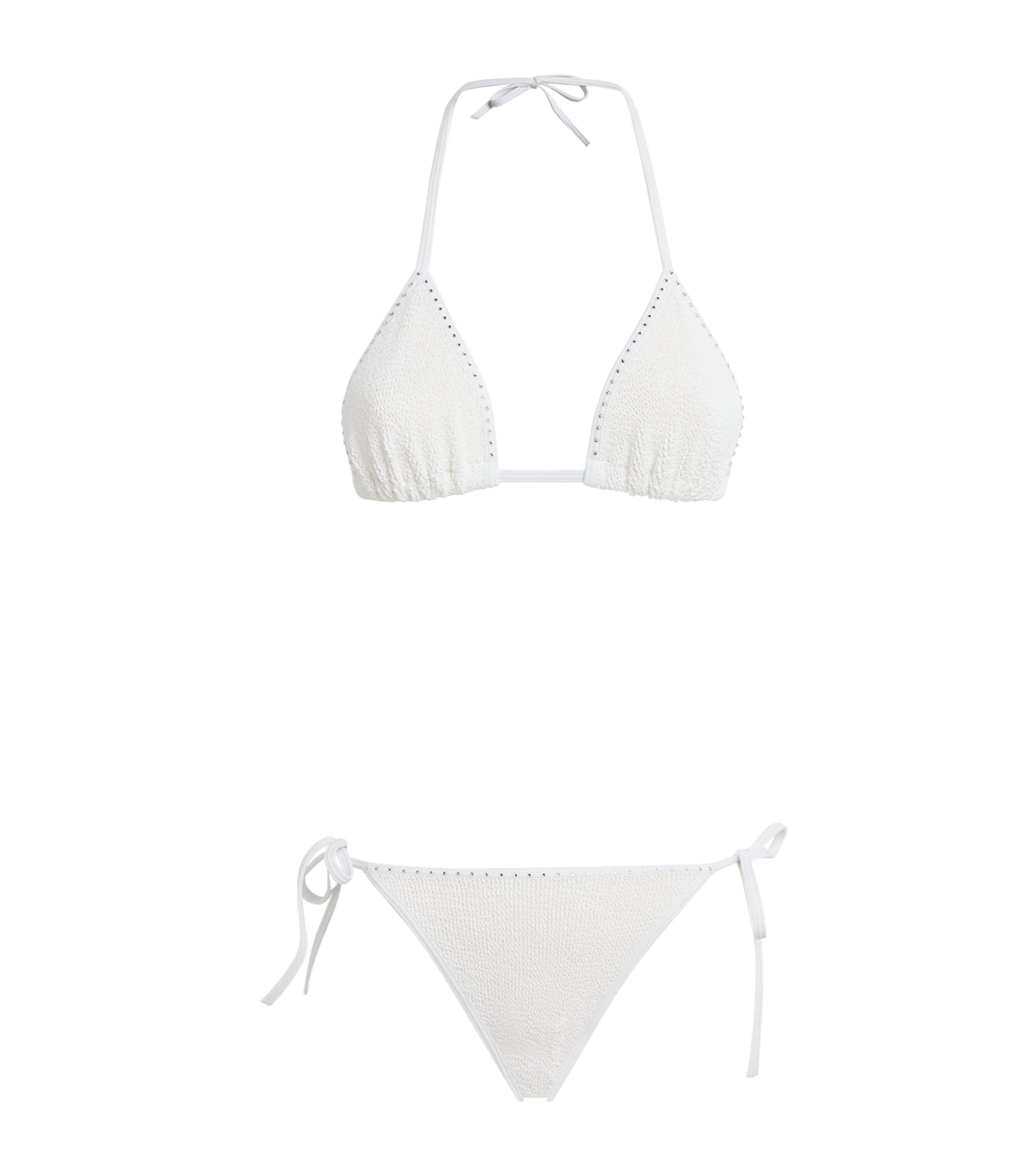 Hunza G Swarovski Gina Triangle Bikini by HUNZA G