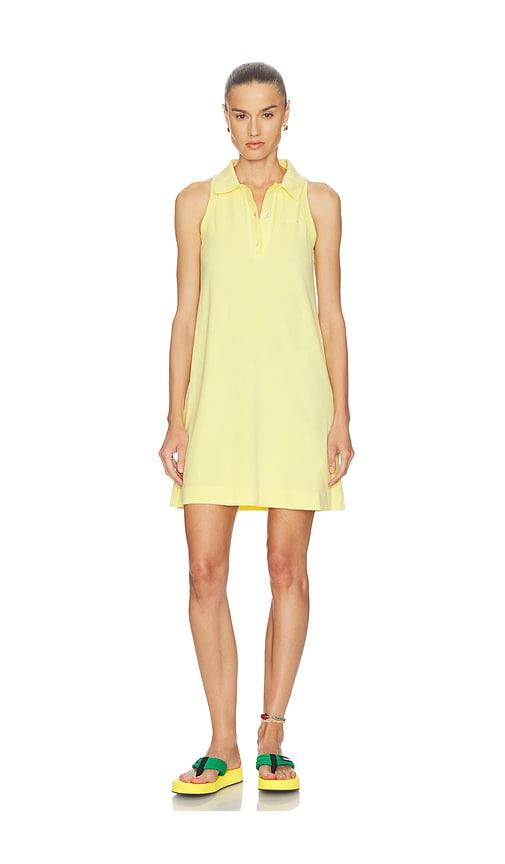 Hunza G Towelling Tennis Dress in Yellow by HUNZA G