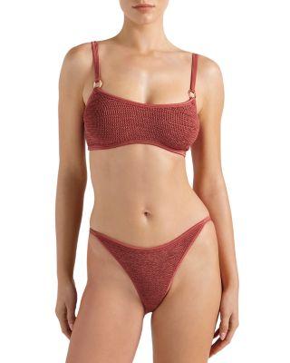 Iris Hoops Two Piece Bikini by HUNZA G