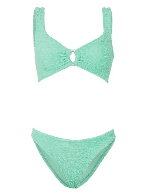 Julia textured bikini by HUNZA G