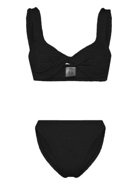 Juno crinkled bikini by HUNZA G