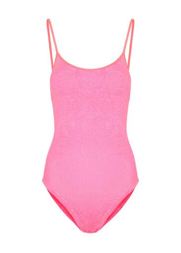 Pamela seersucker swimsuit by HUNZA G