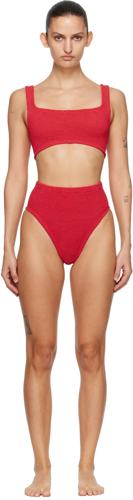 Red Patricia Bikini by HUNZA G