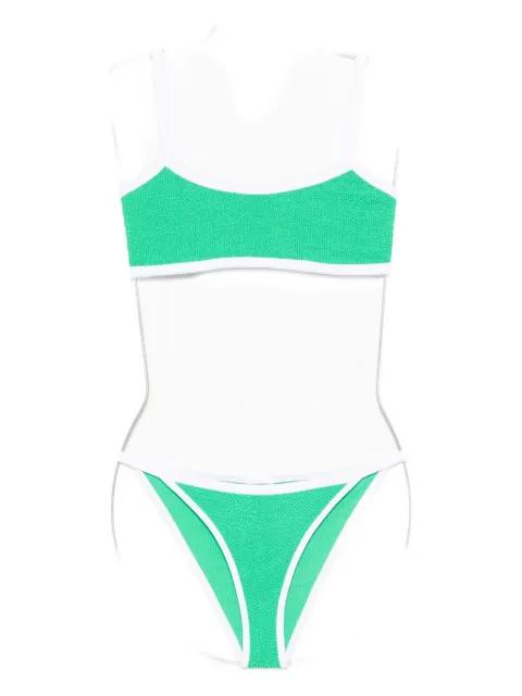 Tyler contrast-trim bikini by HUNZA G