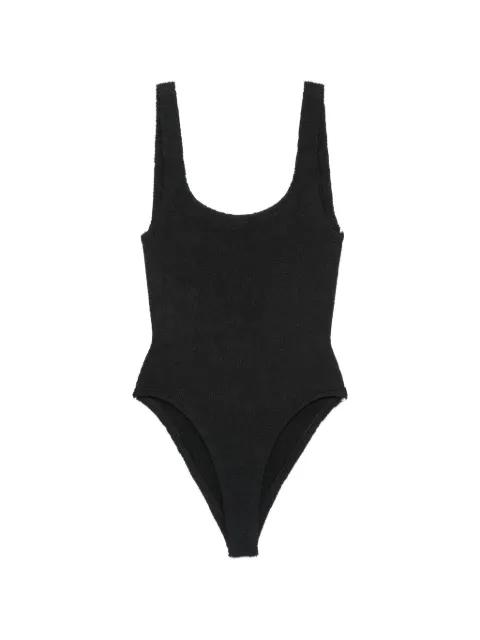 crinkle-effect swimsuit by HUNZA G