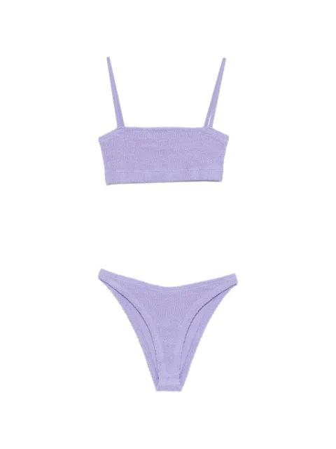 crinkle texture straps swimsuit by HUNZA G