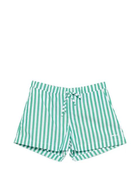 drawstring striped shorts by HUNZA G