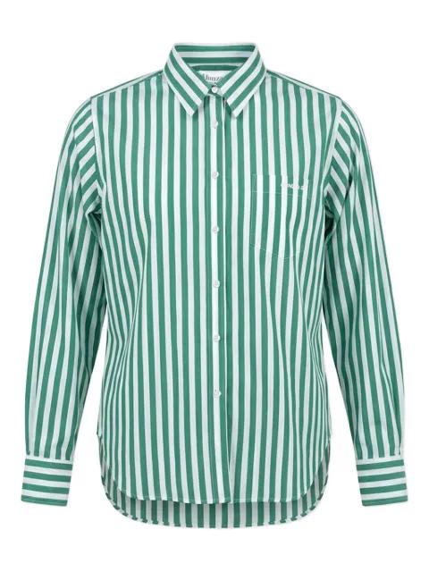 embroidered striped shirt by HUNZA G