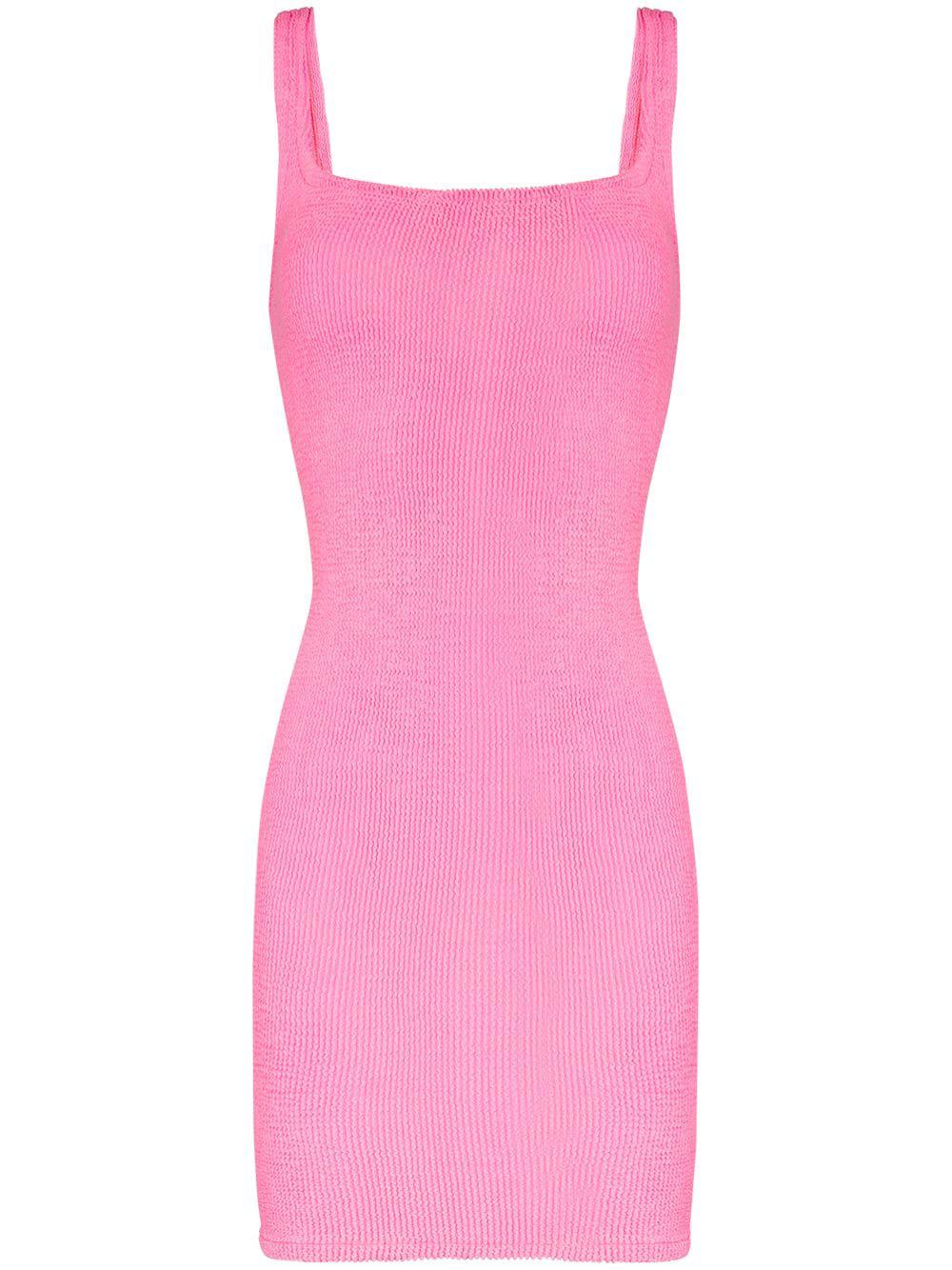 fitted knitted tank dress by HUNZA G