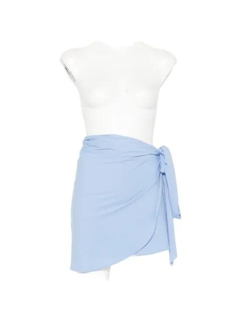 knot-detail beach skirt by HUNZA G