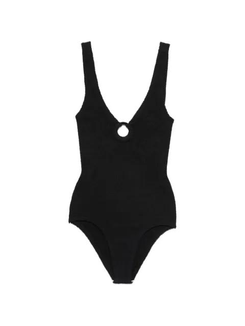 ring textured swimsuit by HUNZA G