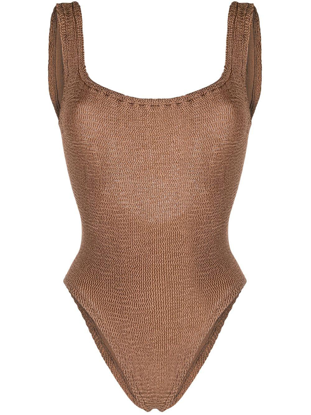 square-neck swimsuit by HUNZA G