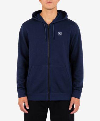 Men's Icon Chest Logo Full Zip Hooded Sweatshirt by HURLEY