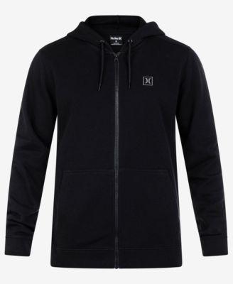 Men's Icon Chest Logo Full Zip Hooded Sweatshirt by HURLEY