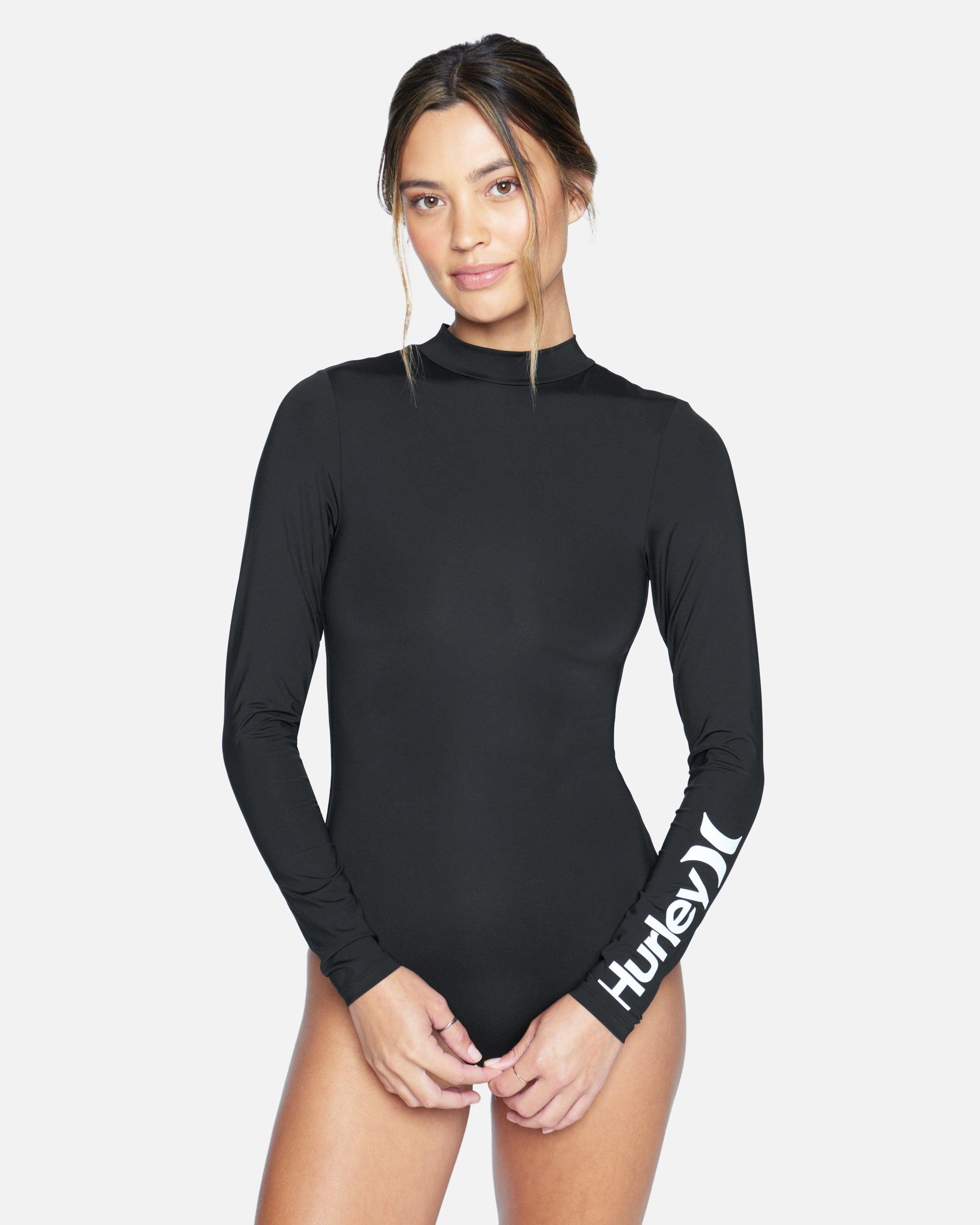 Women's One And Only Solid Long Sleeve Retro Surf Suit by HURLEY