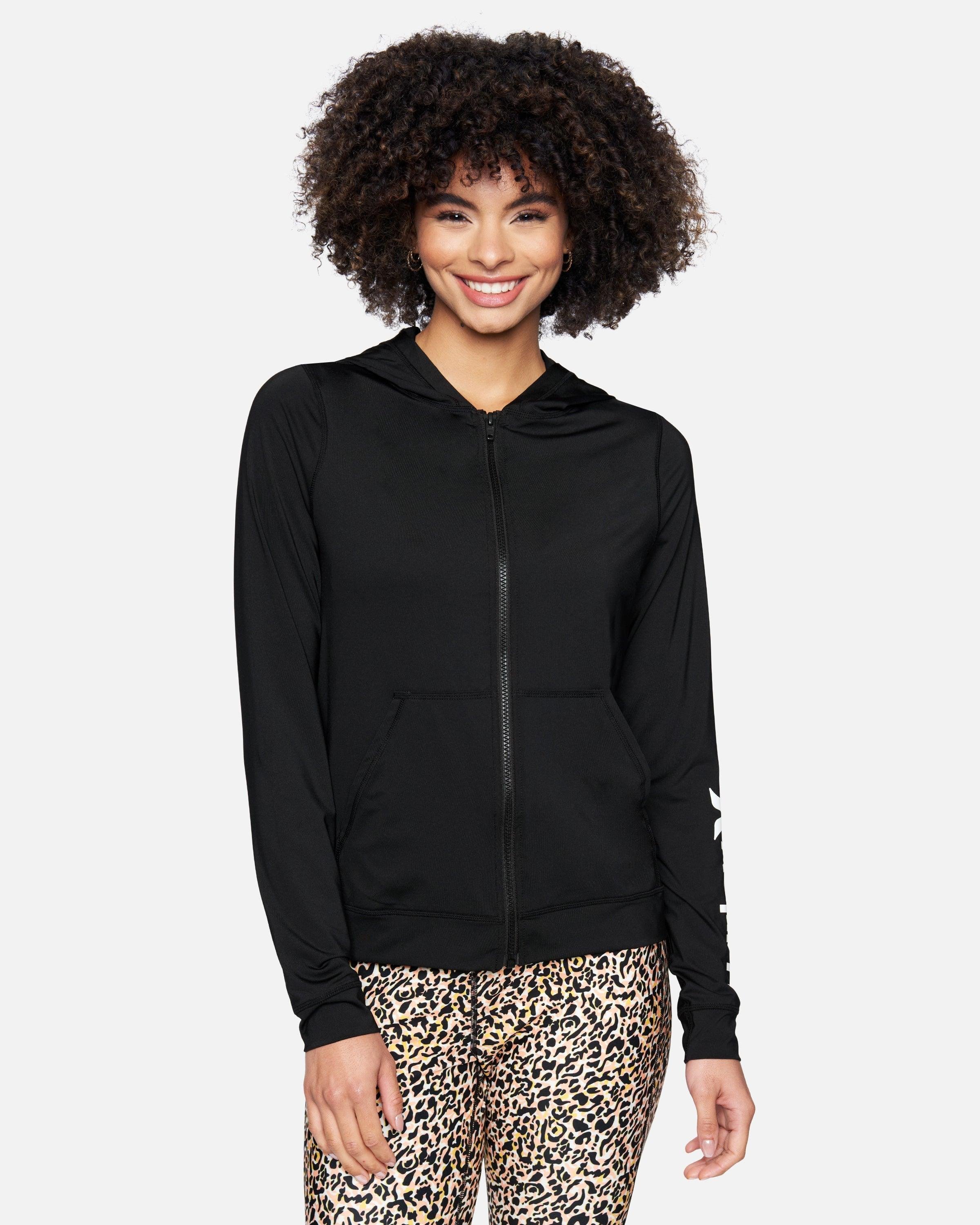 Women's One And Only Solid Long Sleeve Zip Hoodie Rashguard by HURLEY