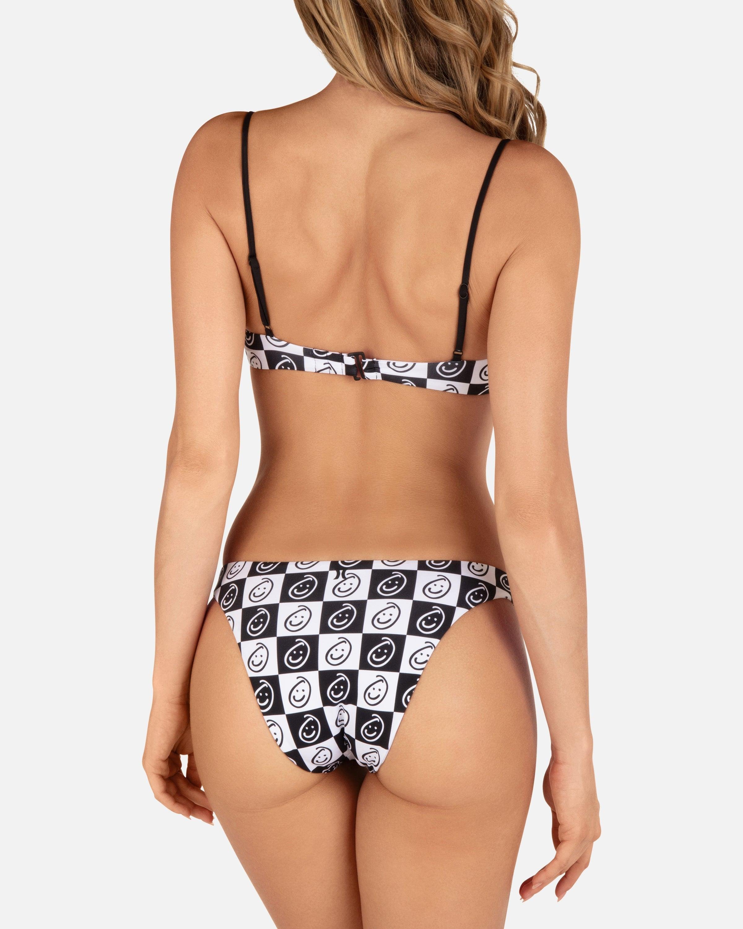 Women's Smiley Check Reversible Scoop Bottom by HURLEY