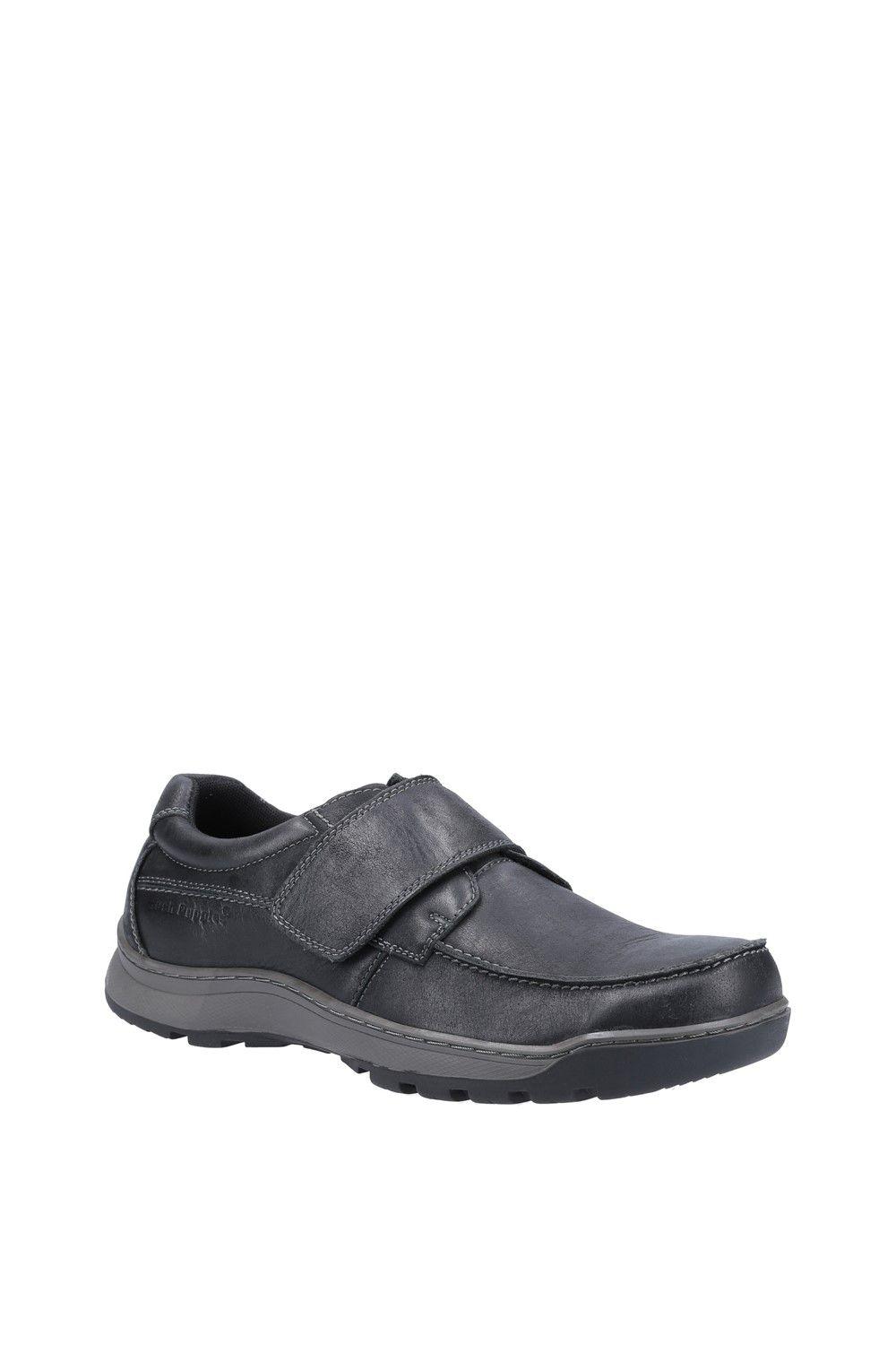 'Casper' Leather Touch Fastening Shoes by HUSH PUPPIES
