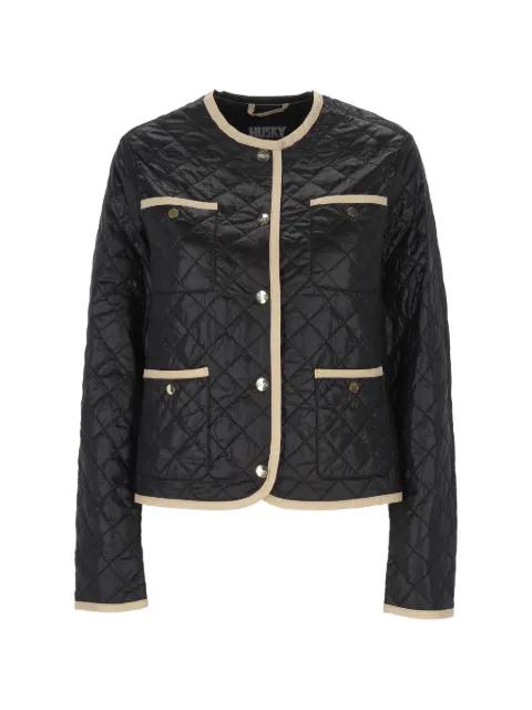 quilted contrast-trim jacket by HUSKY