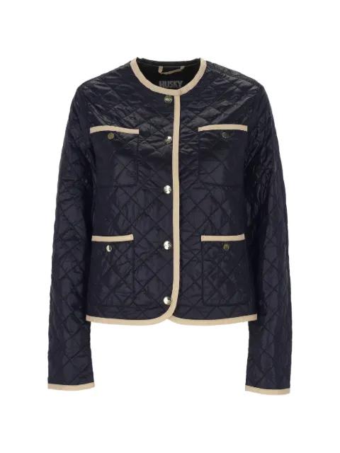 quilted contrast-trim jacket by HUSKY