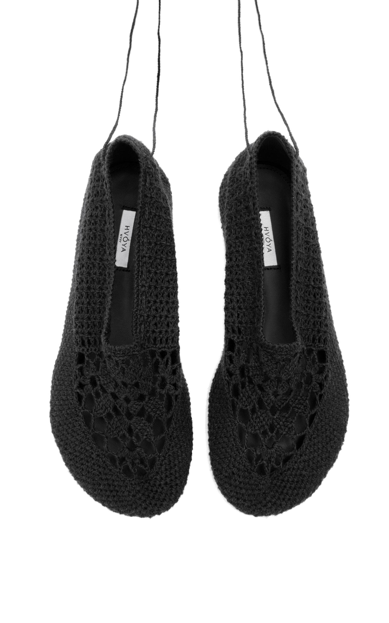 Hvoya Merezhyvni Woven Flats - Moda Operandi by HVOYA